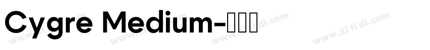 Cygre Medium字体转换